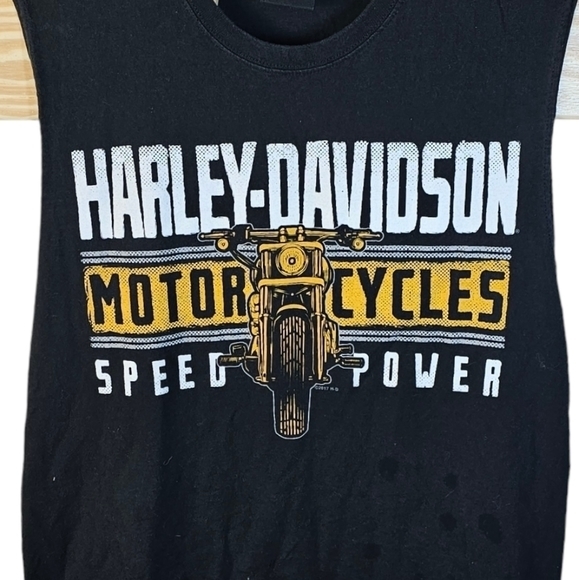 Harley-Davidson Muscle Tee Tank Top Large Black Beach Rally Myrtle Beach SC 2017 - Picture 3 of 12